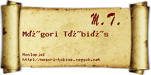 Mágori Tóbiás névjegykártya